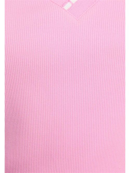 Top with contrasting V-neck DALBA MORGAN DE TOI | DALBAROSE