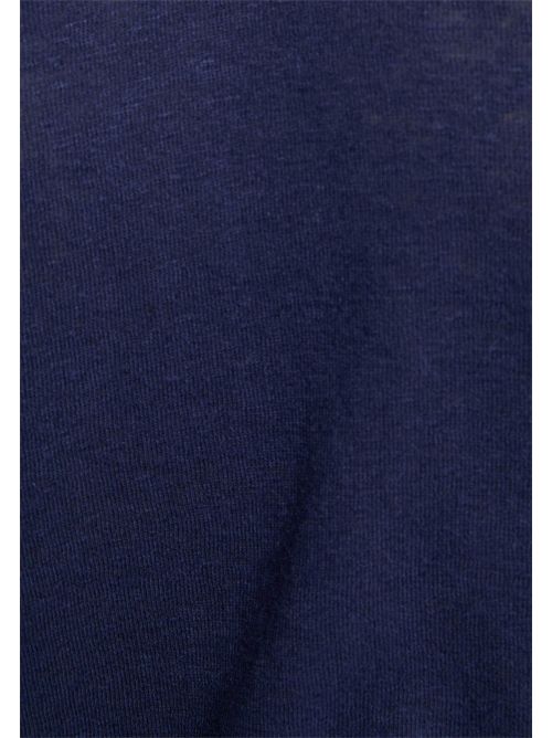 T-shirt con scollo a V a contrasto DAMA MORGAN DE TOI | DAMABLEU MARINE