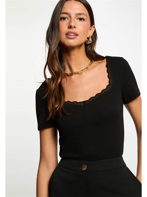 T-shirt con inserti in pizzo DAMOUR MORGAN DE TOI | DAMOURNOIR
