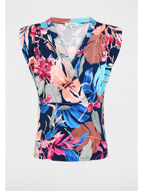 Top incrocio fantasia floreale DBARNA MORGAN DE TOI | DBARNAMULTICOLORE