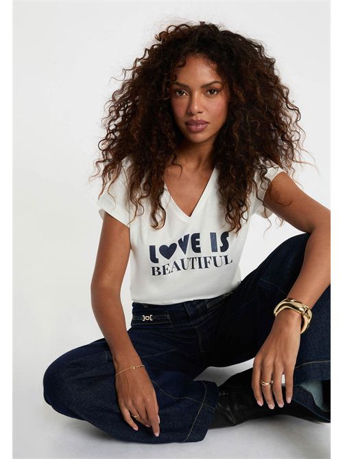 T-shirt con scritta DBEAU MORGAN DE TOI | DBEAUBLANC