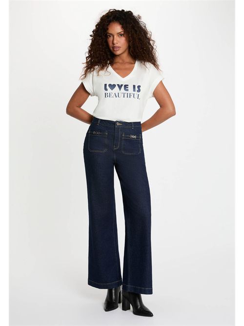 T-shirt con scritta DBEAU MORGAN DE TOI | DBEAUBLANC