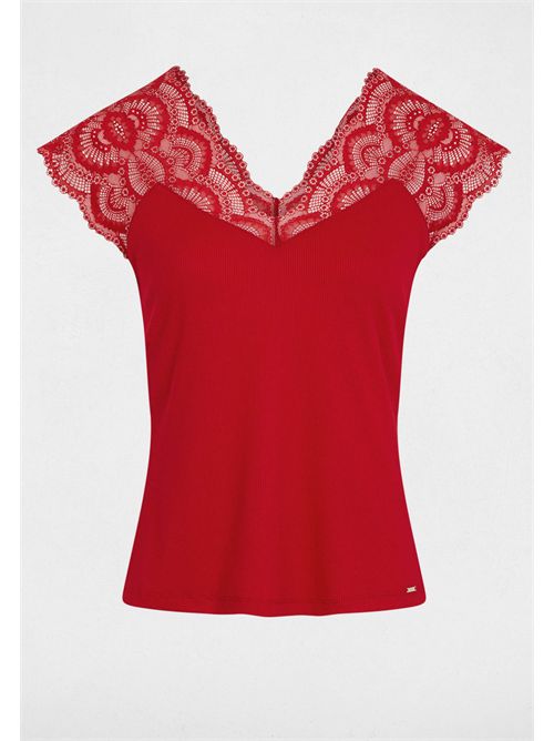 Top con inserti in pizzo DELI MORGAN DE TOI | DELIROUGE