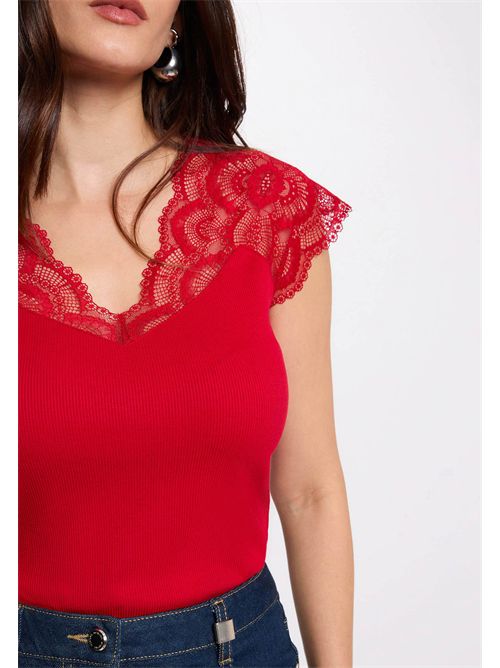 Top con inserti in pizzo DELI MORGAN DE TOI | DELIROUGE