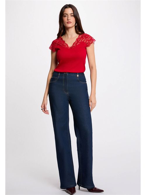 Top con inserti in pizzo DELI MORGAN DE TOI | DELIROUGE