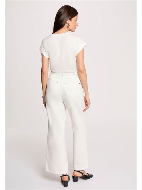 T-Shirt con scritta DFAVOR MORGAN DE TOI | DFAVORBLANC