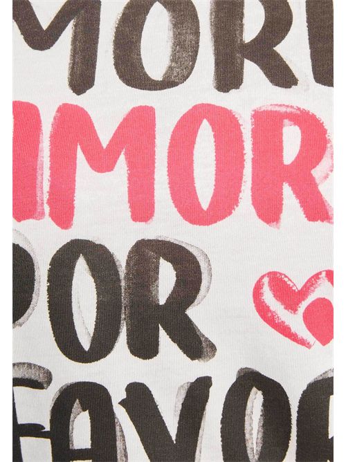 T-Shirt con scritta DFAVOR MORGAN DE TOI | DFAVORBLANC