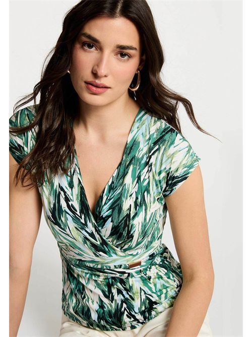 Top incrocio fantasia DFORET MORGAN DE TOI | DFORETMULTICOLORE