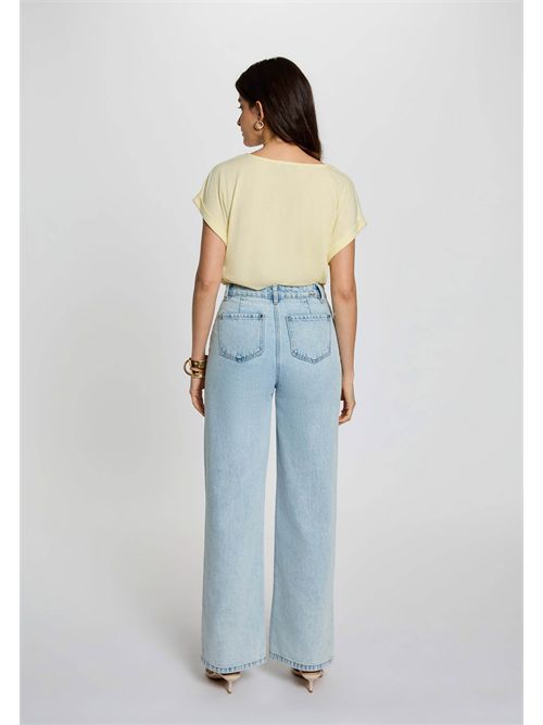 T-shirt con scollo ondulato DIANA MORGAN DE TOI | DIANAJAUNE PASTEL