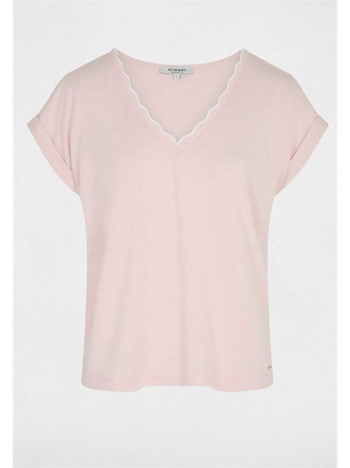 T-shirt con scollo ondulato DIANA MORGAN DE TOI | DIANAROSE CLAIR