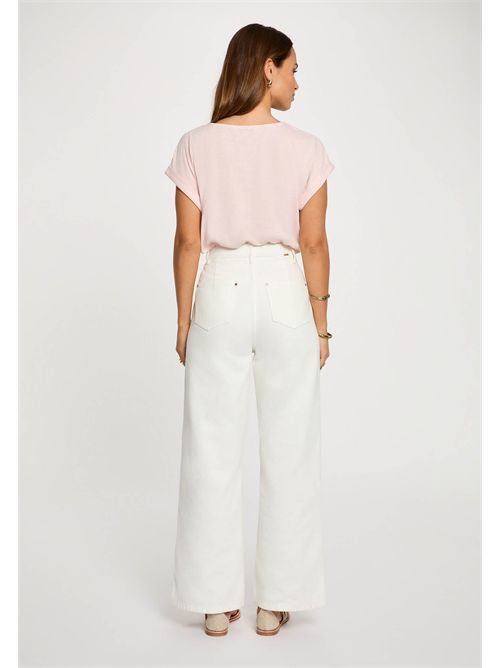 T-shirt con scollo ondulato DIANA MORGAN DE TOI | DIANAROSE CLAIR