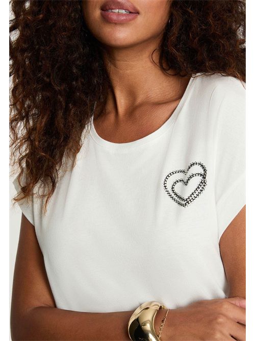 T-shirt con logo cuore DIMOI MORGAN DE TOI | DIMOIBLANC