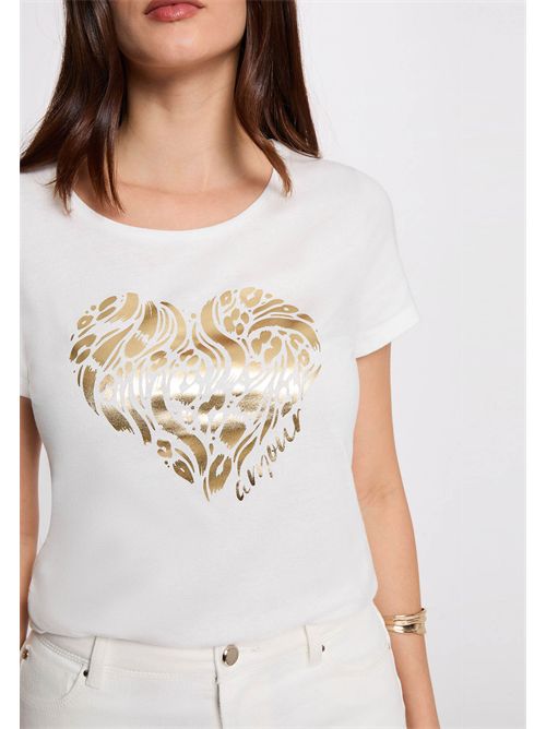 T-shirt con grafica cuore DINOU MORGAN DE TOI | DINOUBLANC