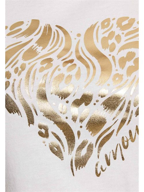 T-shirt con grafica cuore DINOU MORGAN DE TOI | DINOUBLANC