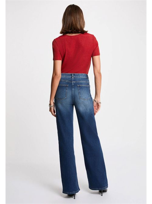 T-shirt scollo a V in lurex DIWI MORGAN DE TOI | DIWIORANGE FONCÉ