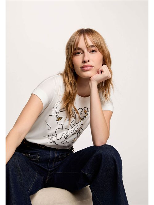 T-shirt con stampa artistica DJOSI MORGAN DE TOI | DJOSIBLANC