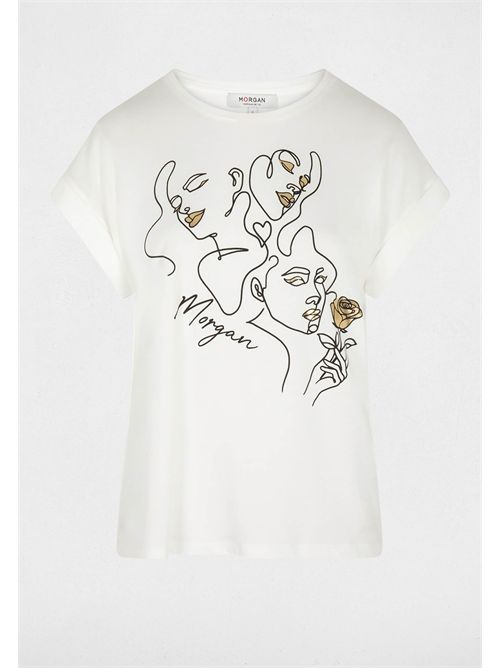 T-shirt con stampa artistica DJOSI MORGAN DE TOI | DJOSIBLANC