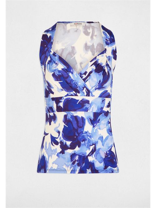 DKLASS printed top with crossover neckline MORGAN DE TOI | DKLASSMULTICOLORE