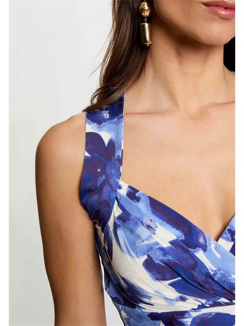 DKLASS printed top with crossover neckline MORGAN DE TOI | DKLASSMULTICOLORE