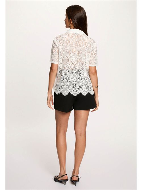 DLILA short-sleeve lace shirt MORGAN DE TOI | DLILABLANC