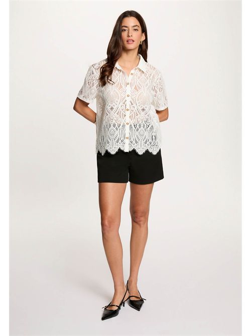 DLILA short-sleeve lace shirt MORGAN DE TOI | DLILABLANC