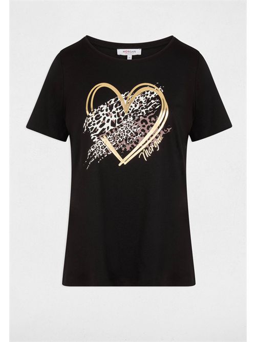 T-shirt con grafica cuore DLOPI MORGAN DE TOI | DLOPINOIR