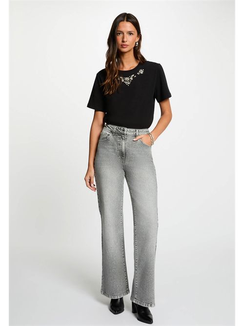 T-shirt con applicazioni gioiello DMARE MORGAN DE TOI | DMARENOIR