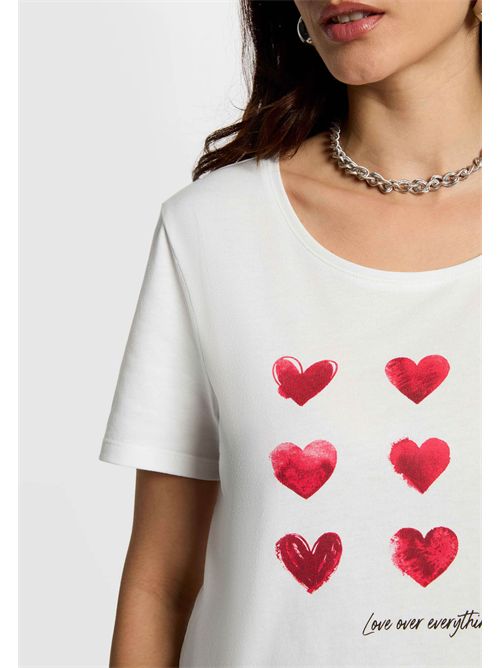 T-shirt con stampa cuori DONA MORGAN DE TOI | DONABLANC