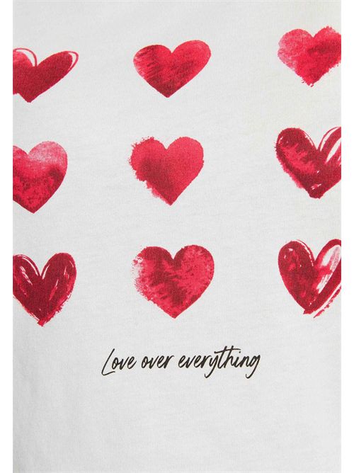T-shirt con stampa cuori DONA MORGAN DE TOI | DONABLANC