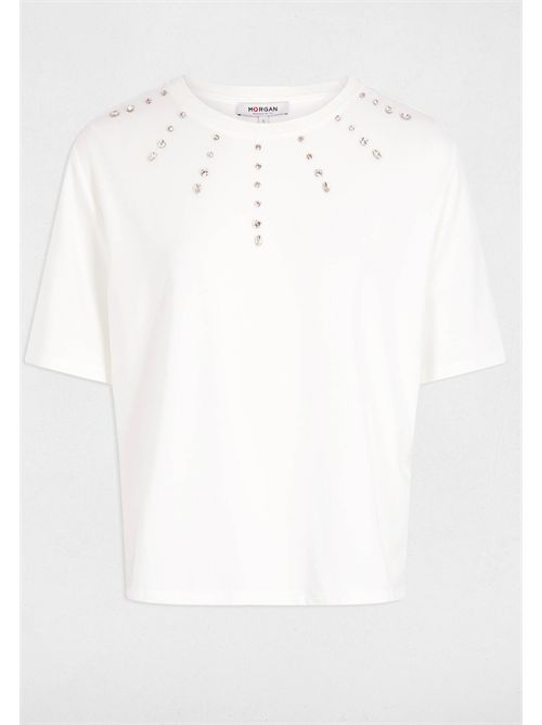 T-shirt con applicazioni gioiello DOURRA MORGAN DE TOI | DOURRABLANC
