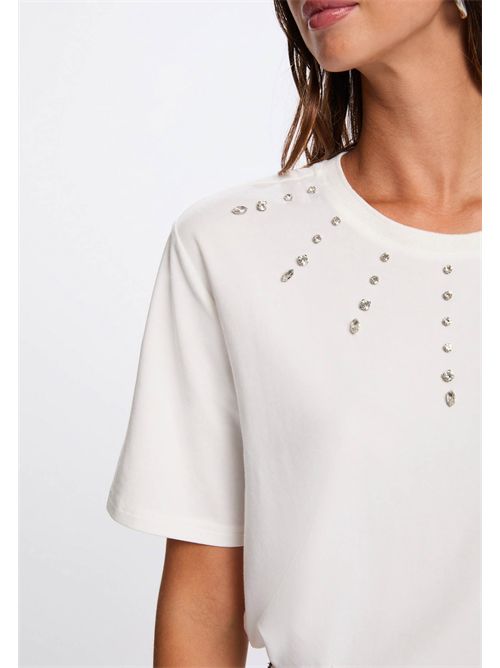 T-shirt con applicazioni gioiello DOURRA MORGAN DE TOI | DOURRABLANC