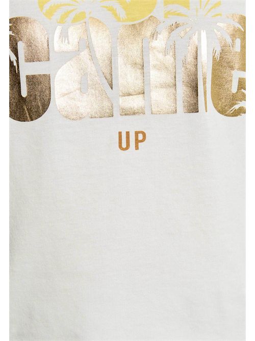 T-shirt con scritta frontale DSUNNY MORGAN DE TOI | DSUNNYBLANC