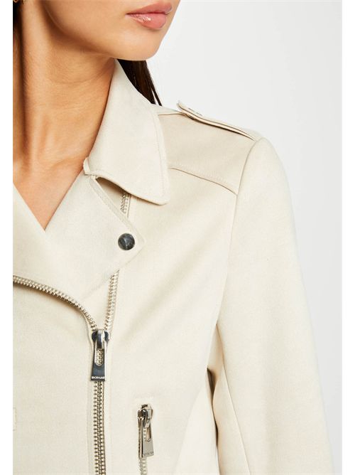 Giacca biker in ecopelle GOUSMI ( TAGLIE FRANCESI ) MORGAN DE TOI | GOUSMIECRU