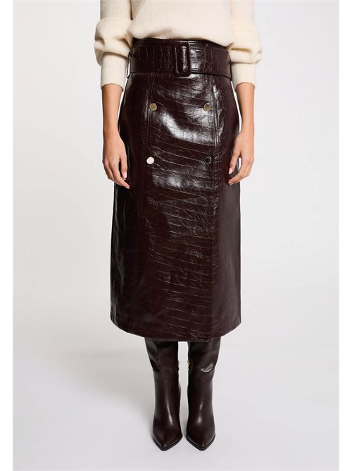 Gonna lunga effetto pelle lucida JADYNA ( TAGLIE FRANCESI ) MORGAN DE TOI | JADYNAPRUNE