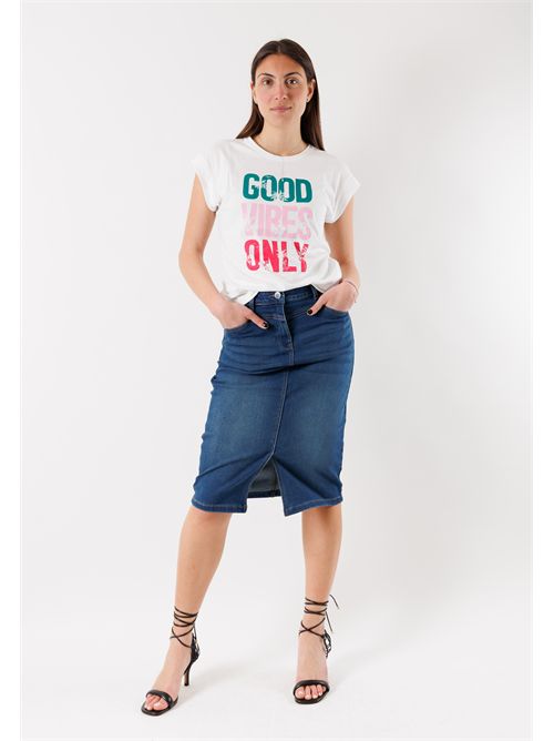 Gonna midi in denim JAPA ( TAGLIE FRANCESI ) MORGAN DE TOI | JAPAJEAN STONE