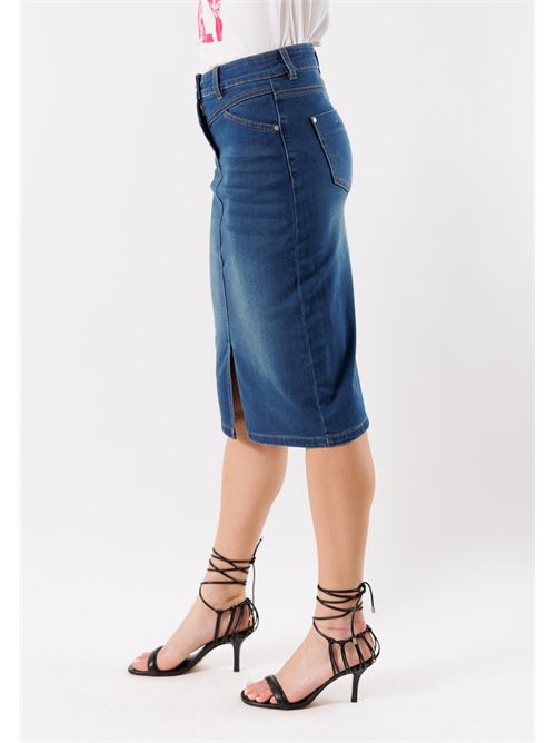 Gonna midi in denim JAPA ( TAGLIE FRANCESI ) MORGAN DE TOI | JAPAJEAN STONE