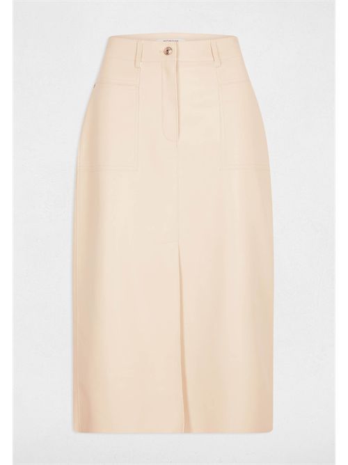 Gonna longuette effetto pelle JILFIT MORGAN DE TOI | JILFITCREME