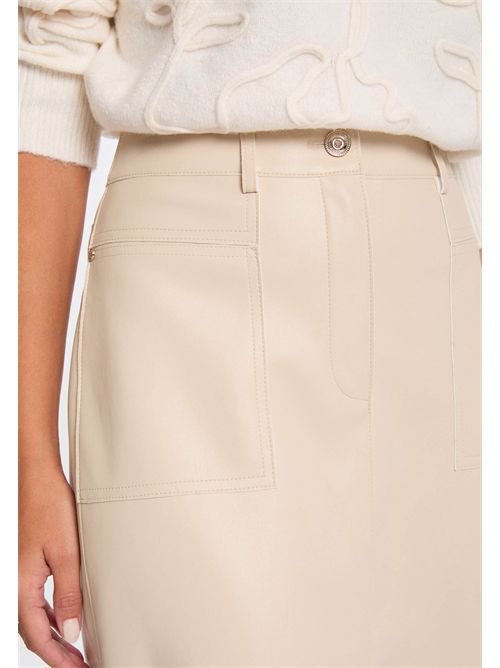 Gonna longuette effetto pelle JILFIT MORGAN DE TOI | JILFITCREME