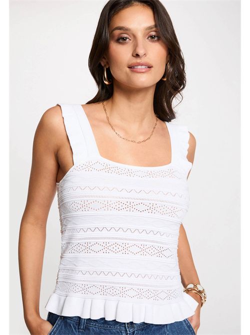 Top con ricami MDEB MORGAN DE TOI | MDEBBLANC