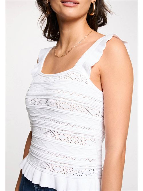 Top con ricami MDEB MORGAN DE TOI | MDEBBLANC