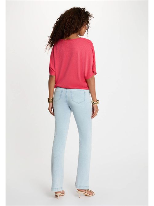 Maglia mezze maniche scollo a V MILVI MORGAN DE TOI | MILVIROUGE CORAIL