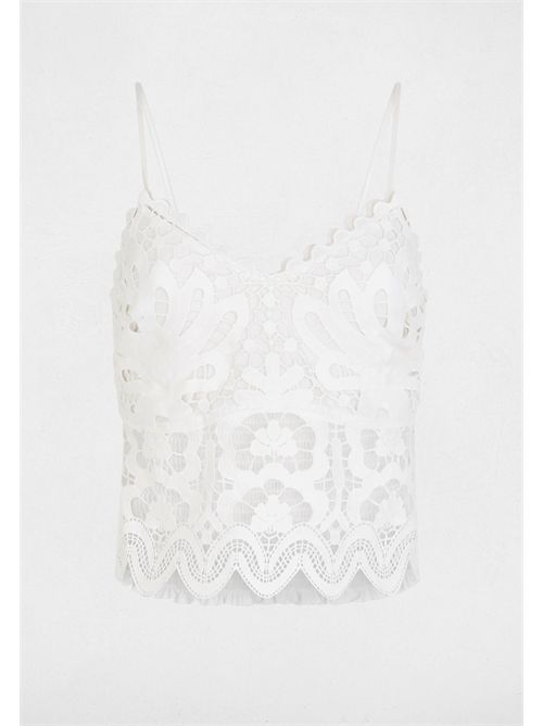 Top with floral embroidery OBEAU MORGAN DE TOI | OBEAUBLANC