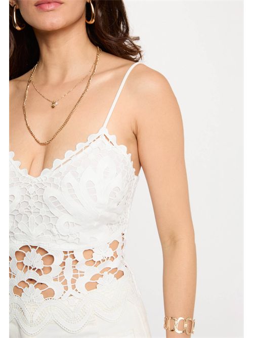 Top with floral embroidery OBEAU MORGAN DE TOI | OBEAUBLANC