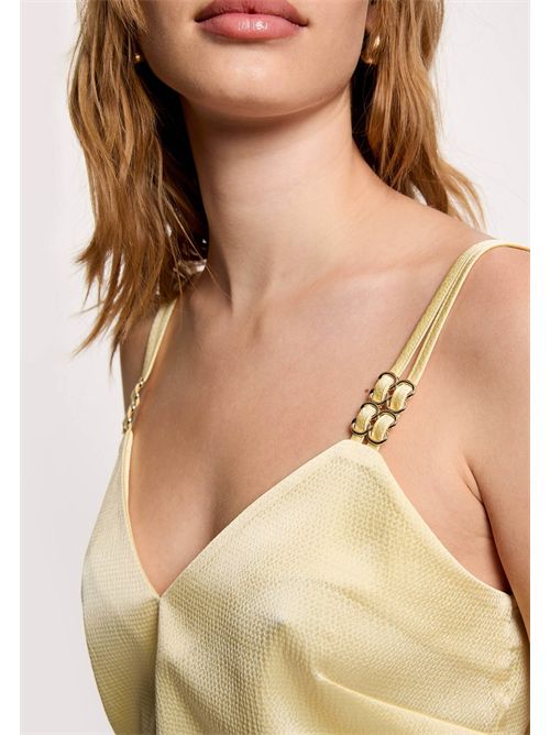 Matte satin top OLFI (FRENCH SIZES) MORGAN DE TOI | OLAFIJAUNE PASTEL