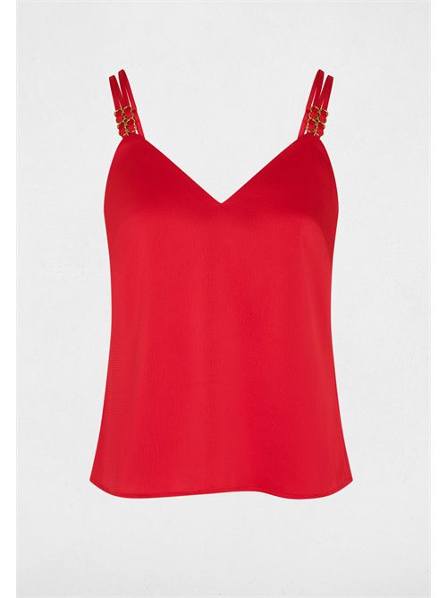 Matte satin top OLFI (FRENCH SIZES) MORGAN DE TOI | OLAFIROUGE CORAIL