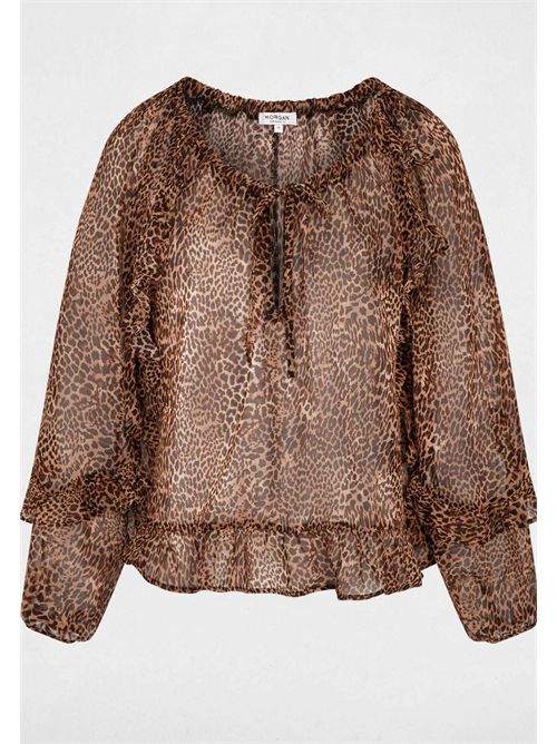OWAY.F Animal Print Blouse (French Sizes) MORGAN DE TOI | OWAY.FMULTICOLORE