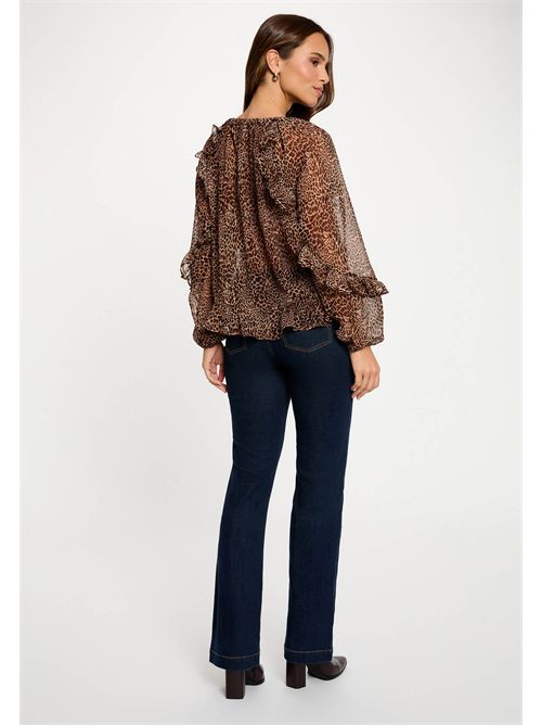 OWAY.F Animal Print Blouse (French Sizes) MORGAN DE TOI | OWAY.FMULTICOLORE