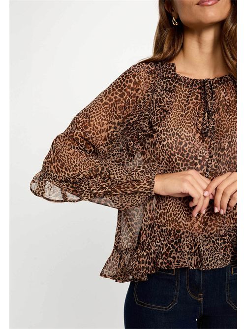 OWAY.F Animal Print Blouse (French Sizes) MORGAN DE TOI | OWAY.FMULTICOLORE