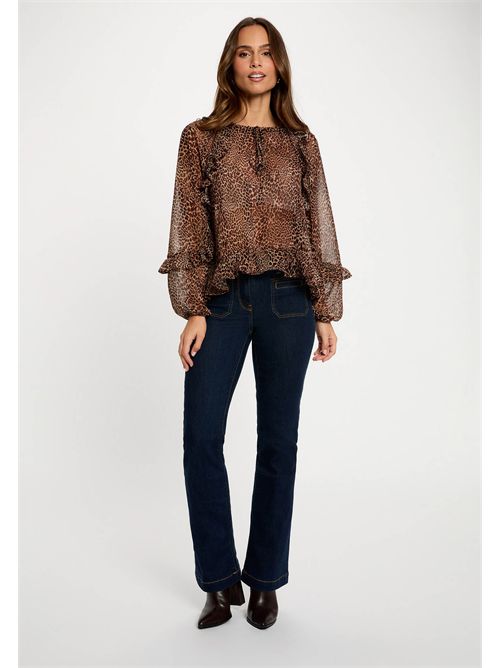 OWAY.F Animal Print Blouse (French Sizes) MORGAN DE TOI | OWAY.FMULTICOLORE