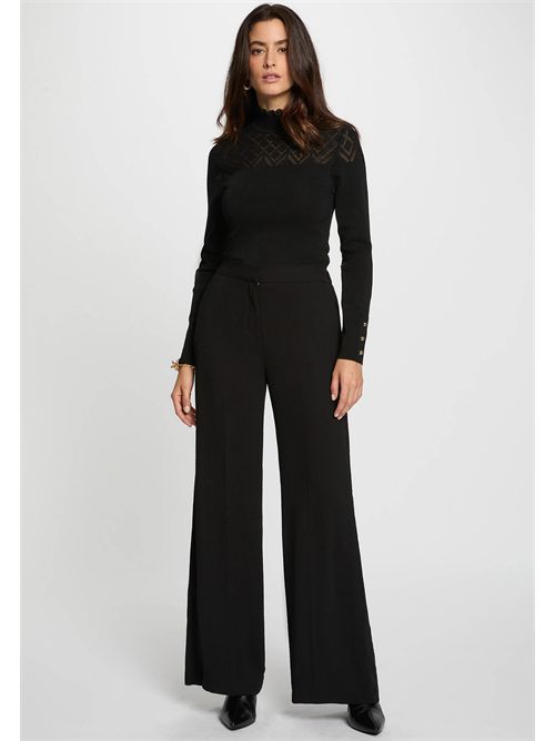 Pantalone elegante a gamba larga PANOU.F ( TAGLIE FRANCESI ) MORGAN DE TOI | PANOU.FNOIR